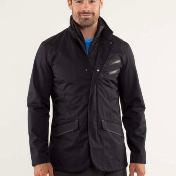 LULULEMON MEN'S CADENCE BLAZER JACKET SMALL Excellent Condition Black